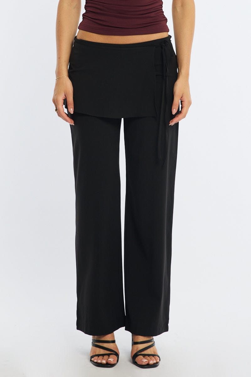 Black Tie Wrap Pants