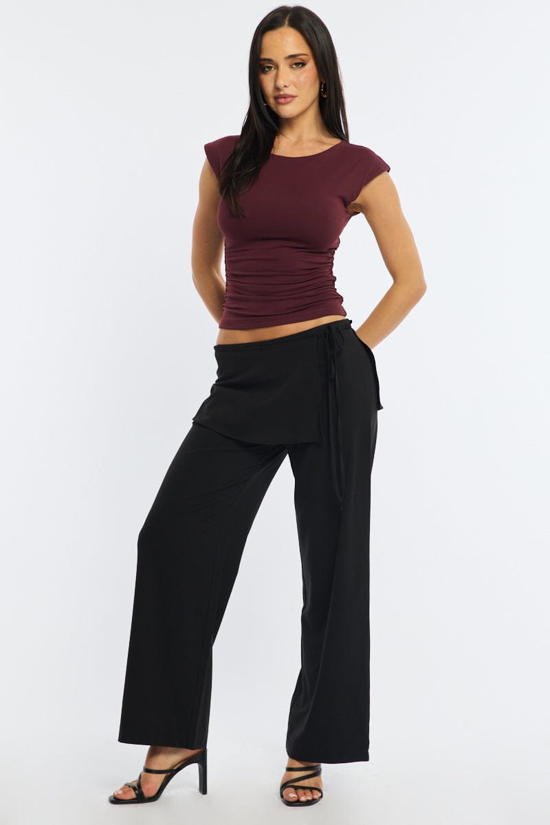 Black Tie Wrap Pants
