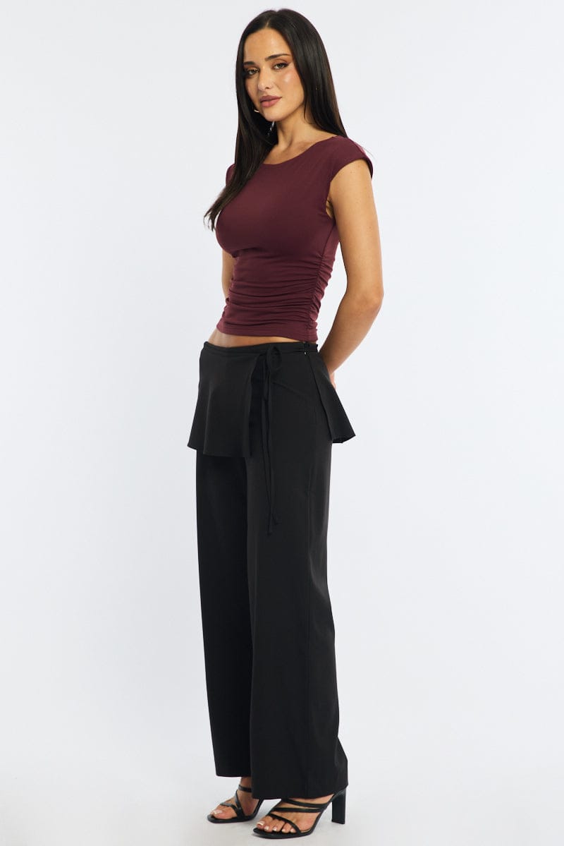 Black Tie Wrap Pants