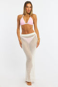 White Crochet Maxi Beach Skirt
