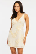 White A Line Mini Dress Sleeveless