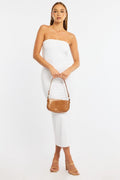 White Strapless Bodycon Dress