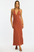 Orange Bodycon Dress Sleeveless