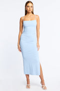 Blue Bodycon Dress Maxi