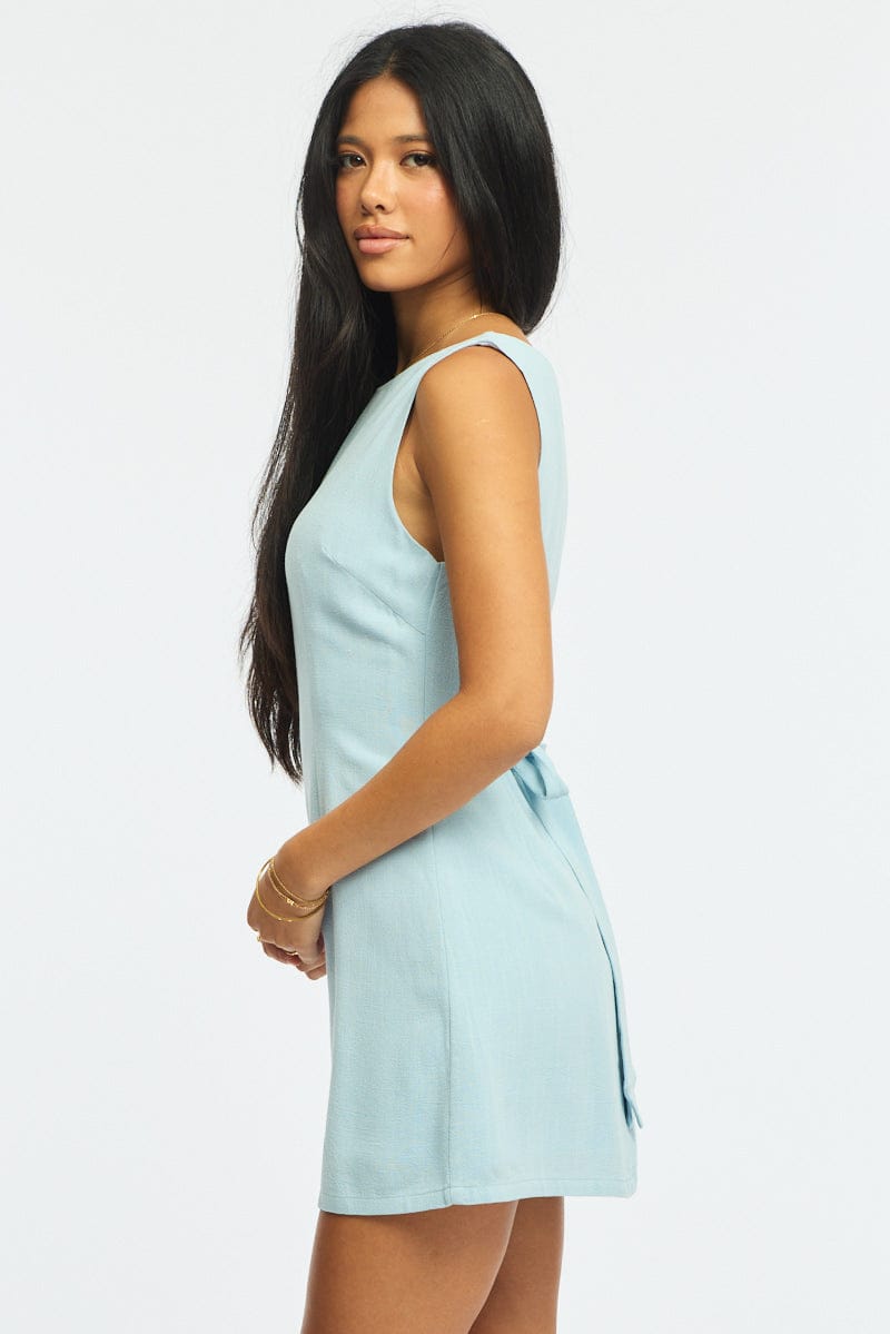 Blue Bodycon Dress Mini