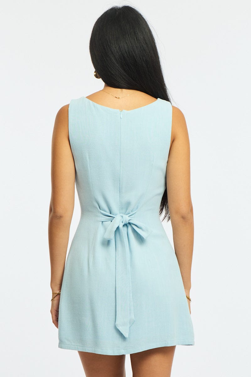 Blue Bodycon Dress Mini