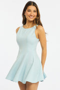 Blue Mini Dress Sleeveless