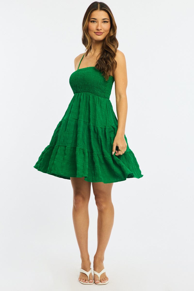 Green Skater Dress