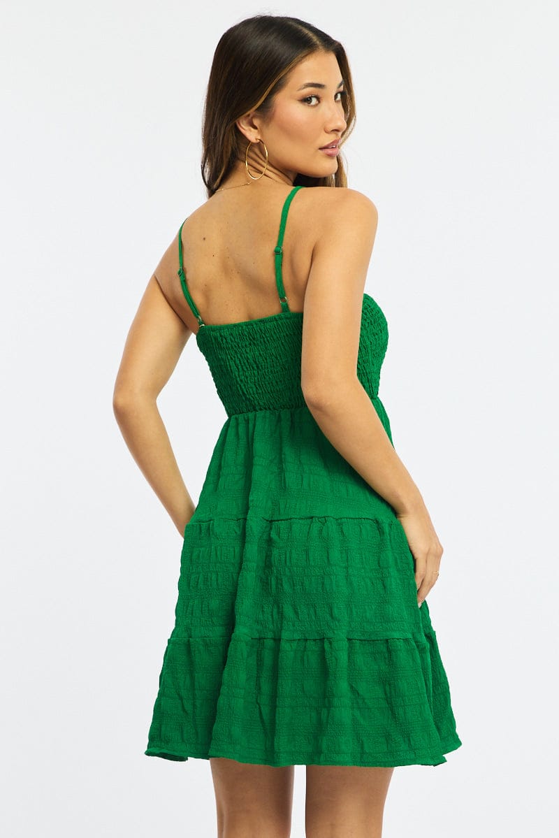 Green Skater Dress