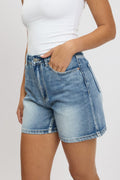 Denim Relaxed Shorts High Rise