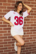 White Skorts Skirt High Rise