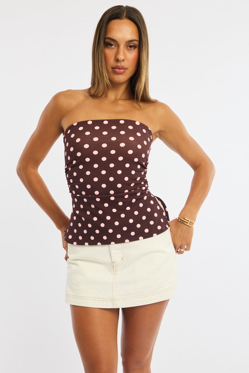 White Skorts Skirt High Rise