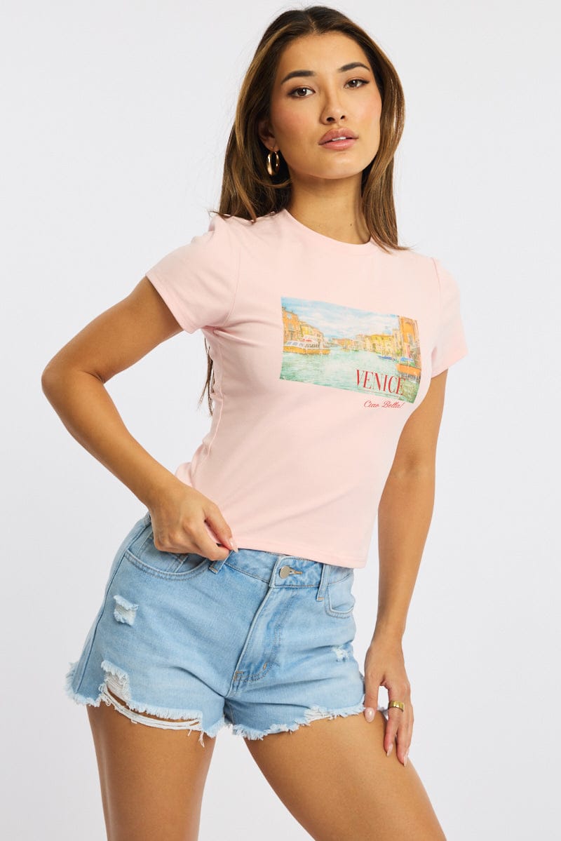 Denim Relaxed Shorts Mid Rise