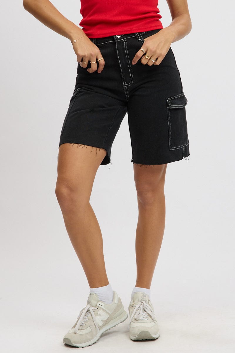 Black Relaxed Shorts