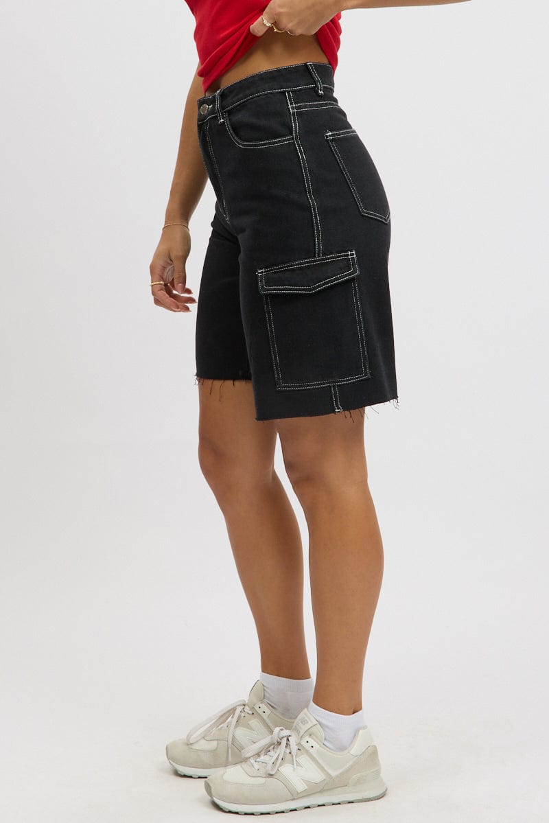 Black Relaxed Shorts