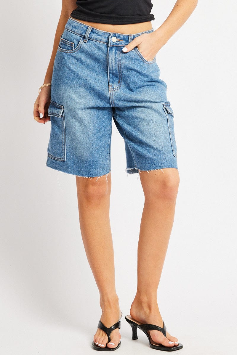 Denim Relaxed Shorts
