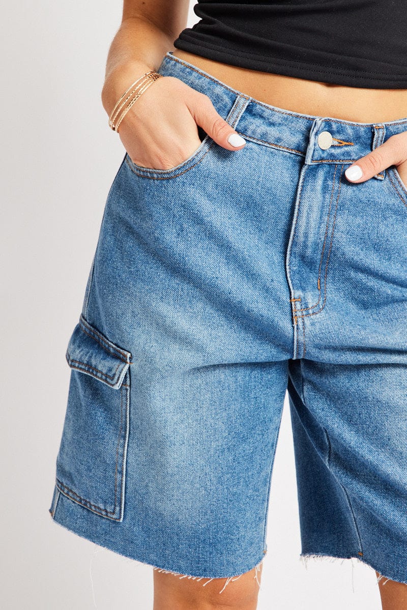 Denim Relaxed Shorts