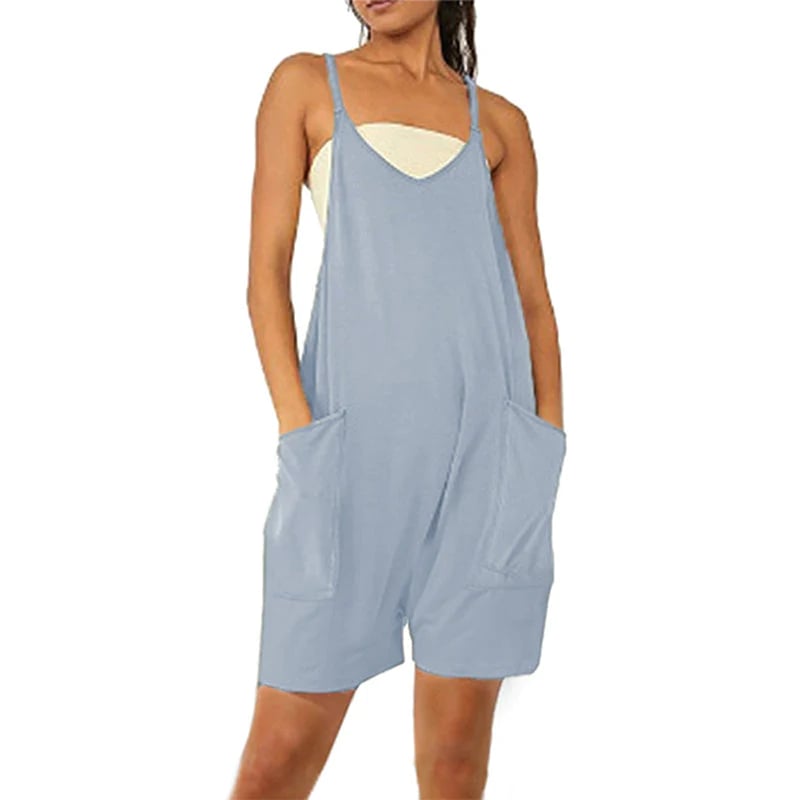 Wide Leg Jumpsuit With Pockets - Rakkiss
