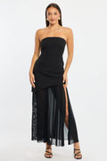 Black Maxi Dress Strapless
