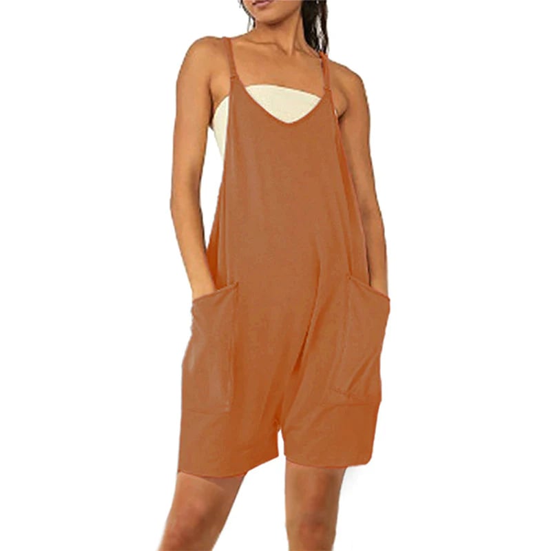 Wide Leg Jumpsuit With Pockets - Rakkiss