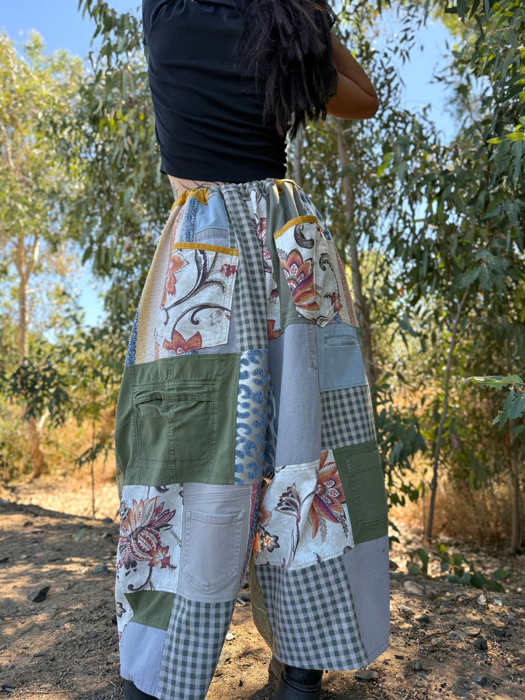 Upcycled Adjustable-Waist Pants