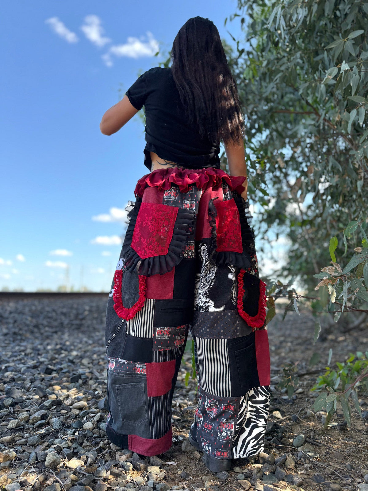 Upcycled Adjustable-Waist Pants