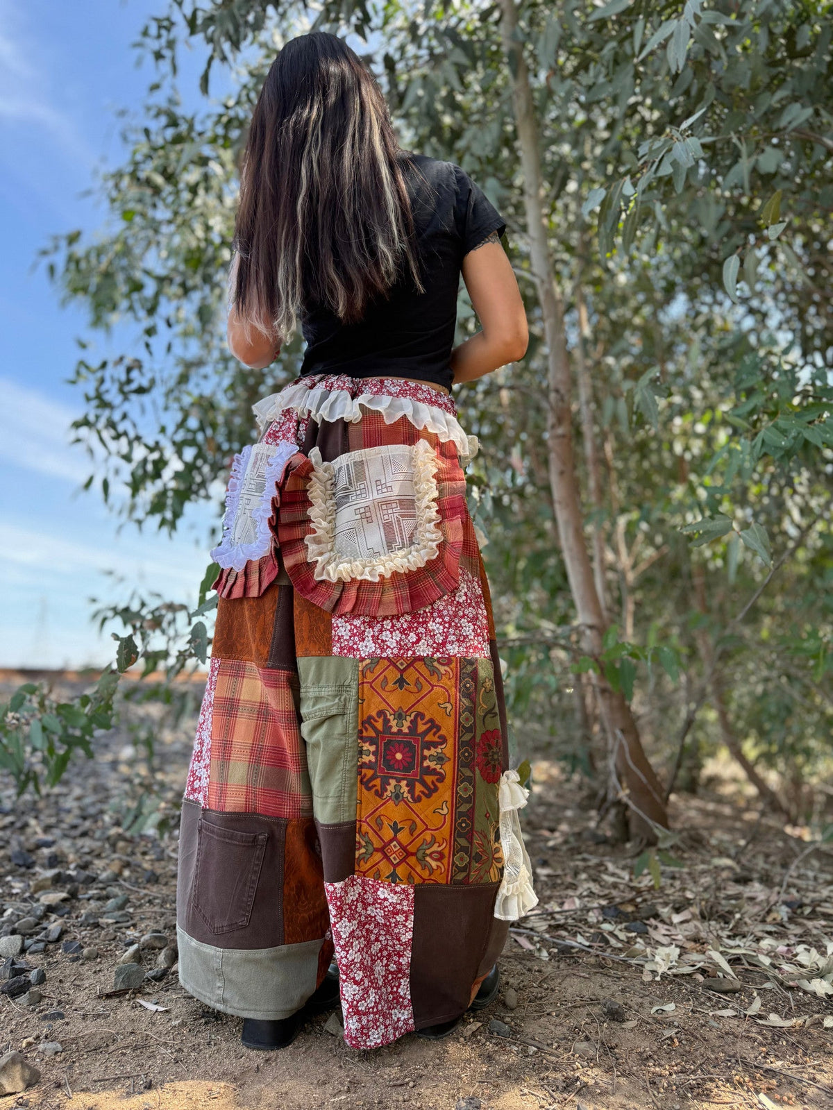 Upcycled Adjustable-Waist Pants