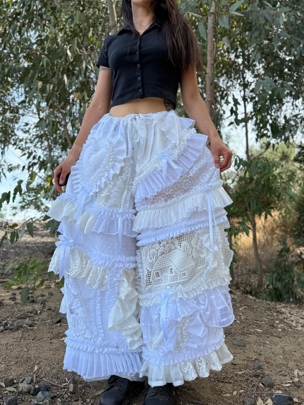 Upcycled Adjustable-Waist Pants