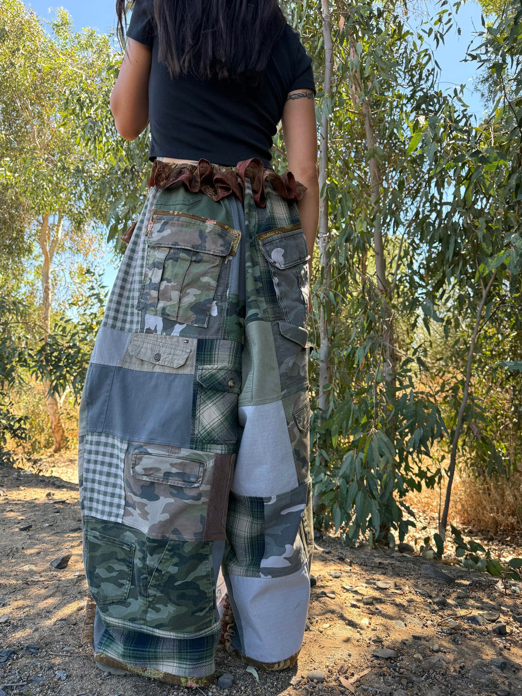 Upcycled Adjustable-Waist Pants