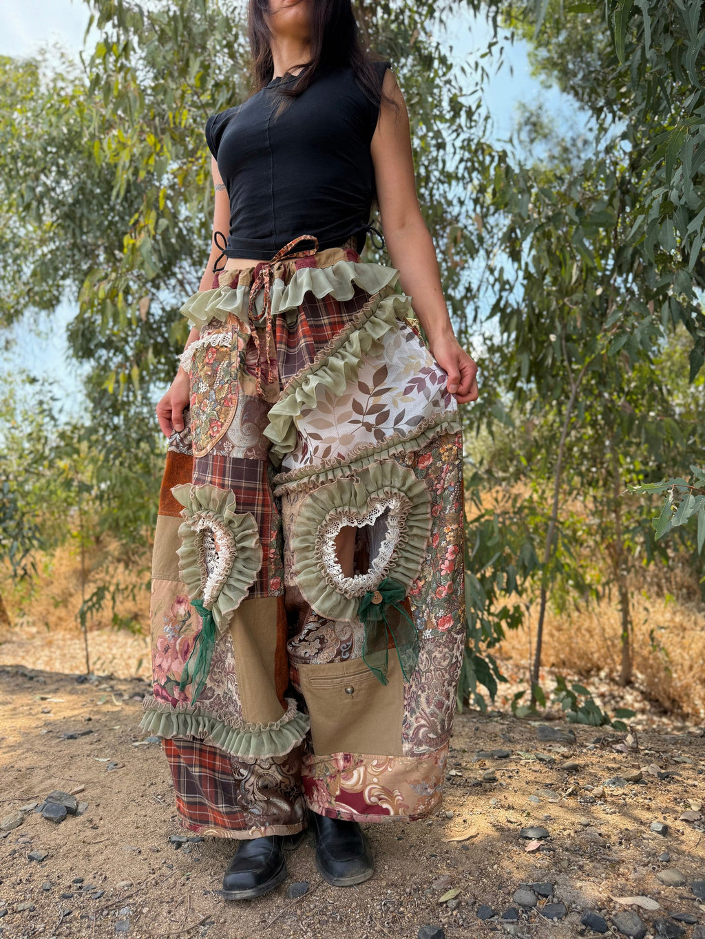 Upcycled Adjustable-Waist Pants