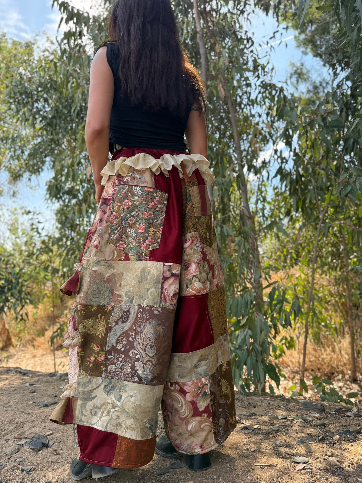 Upcycled Adjustable-Waist Pants