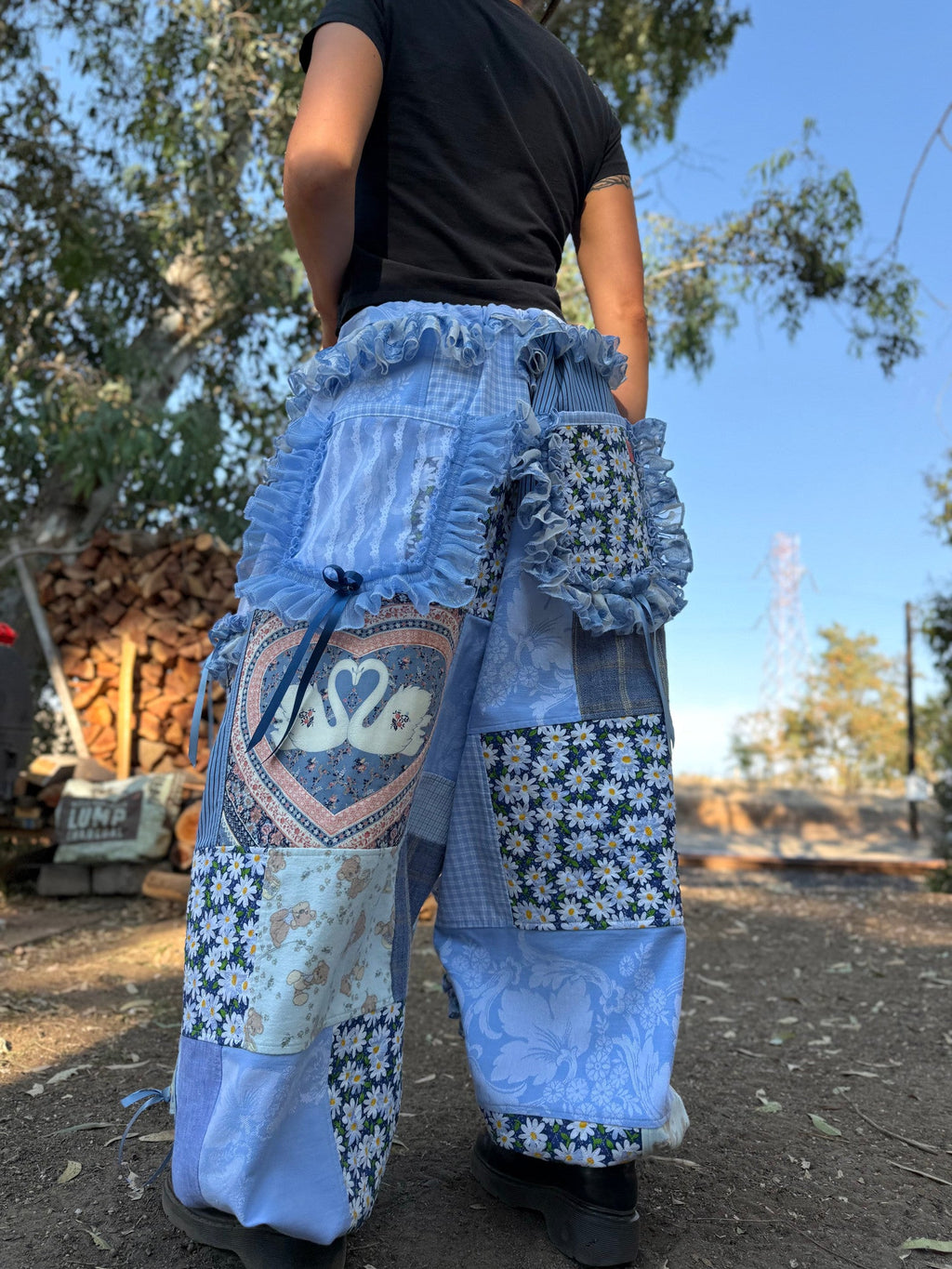 Upcycled Adjustable-Waist Pants