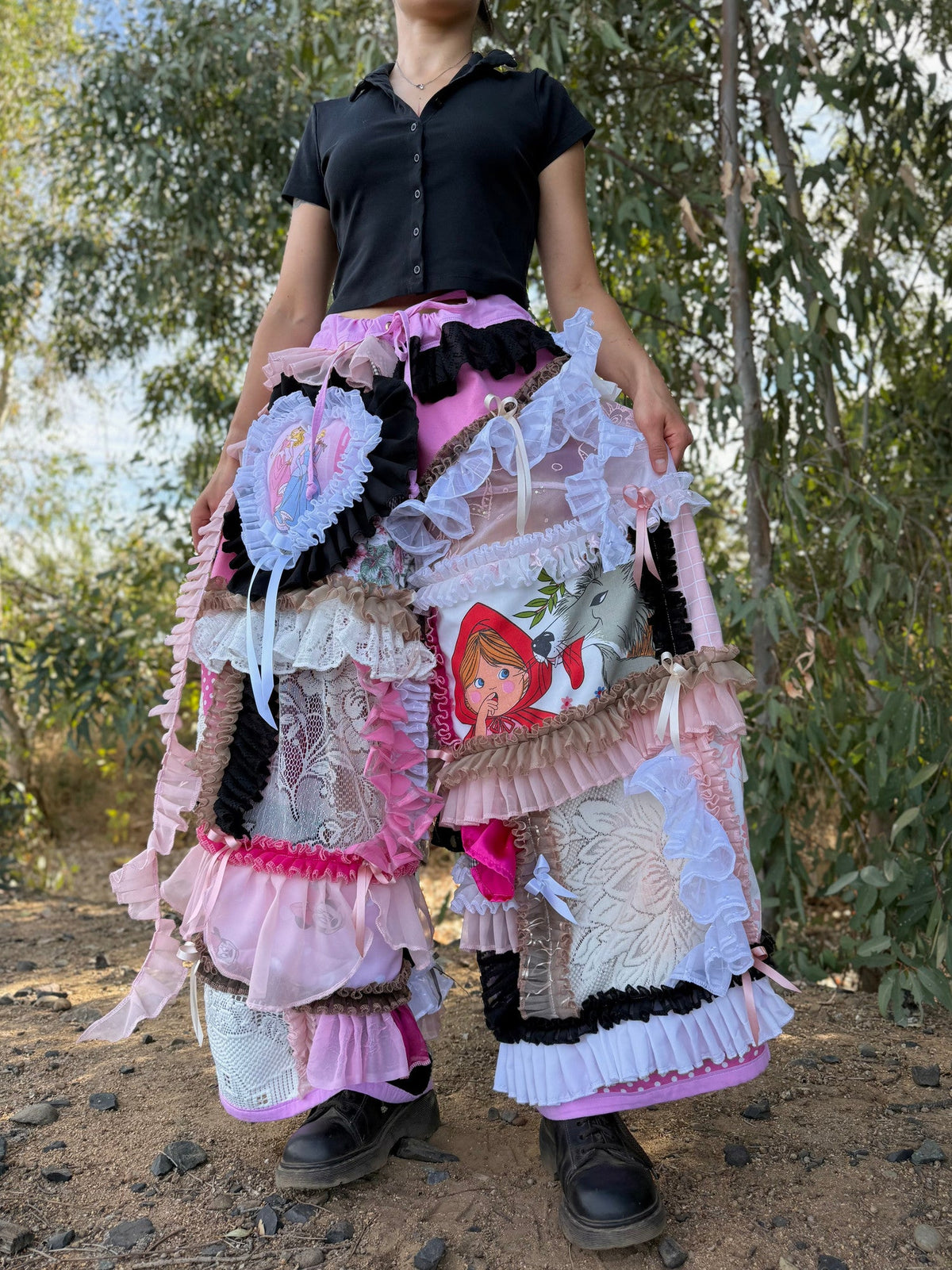 Upcycled Adjustable-Waist Pants