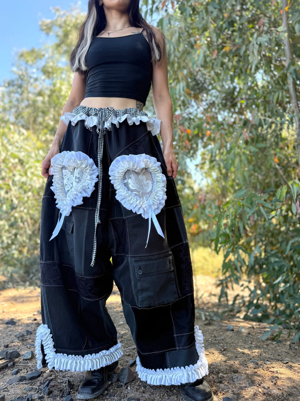 Upcycled Adjustable-Waist Pants