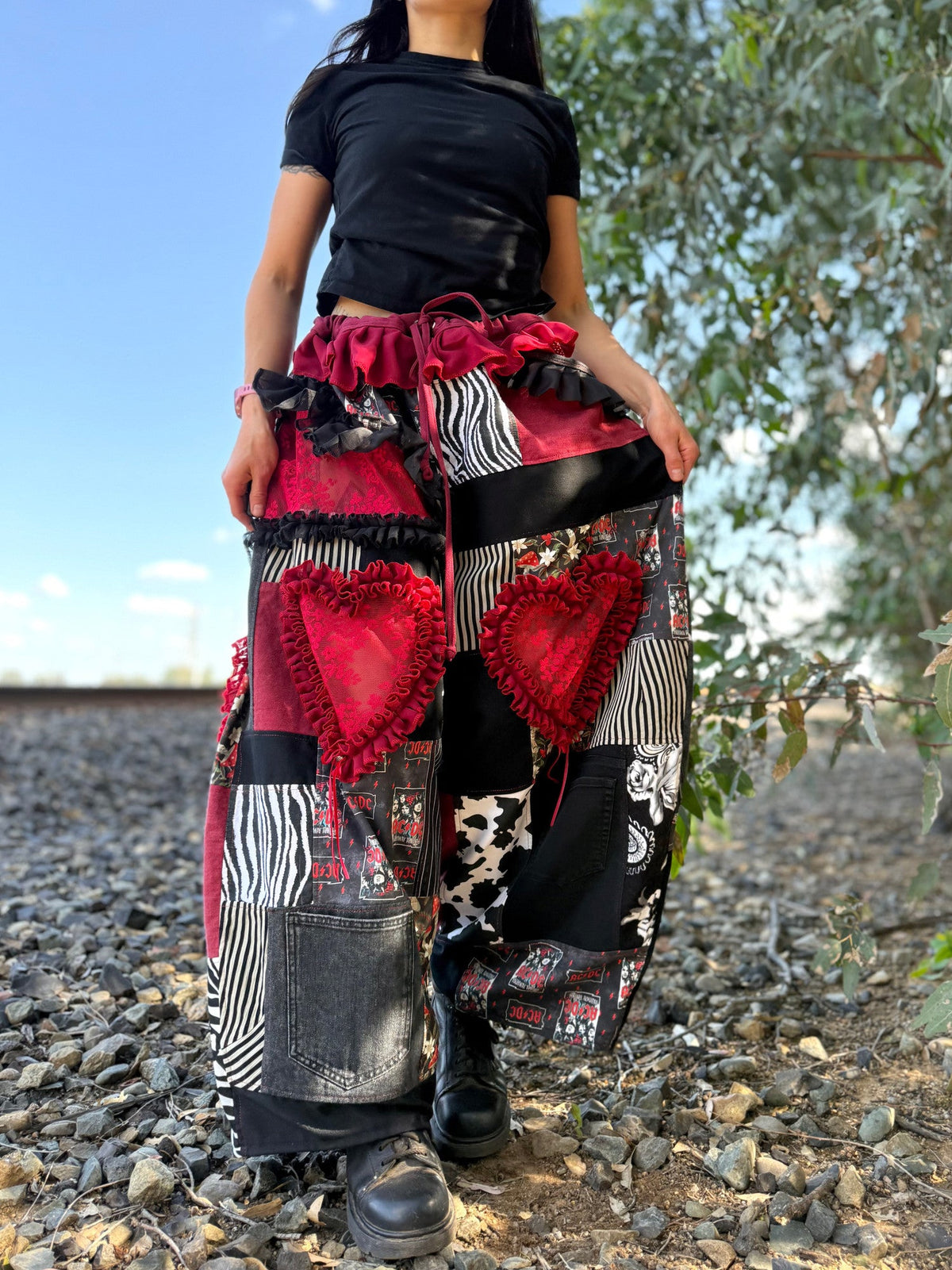 Upcycled Adjustable-Waist Pants
