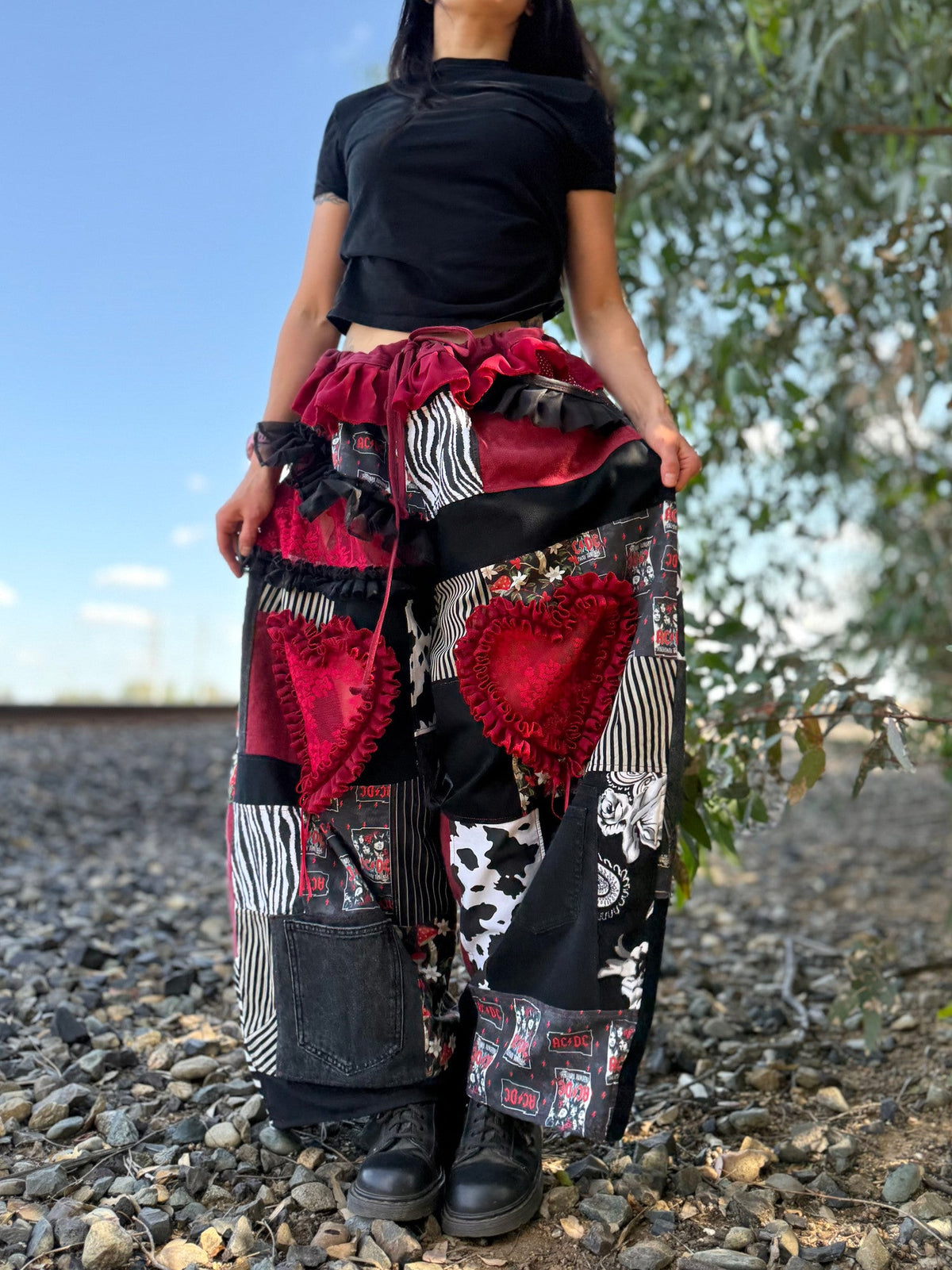 Upcycled Adjustable-Waist Pants
