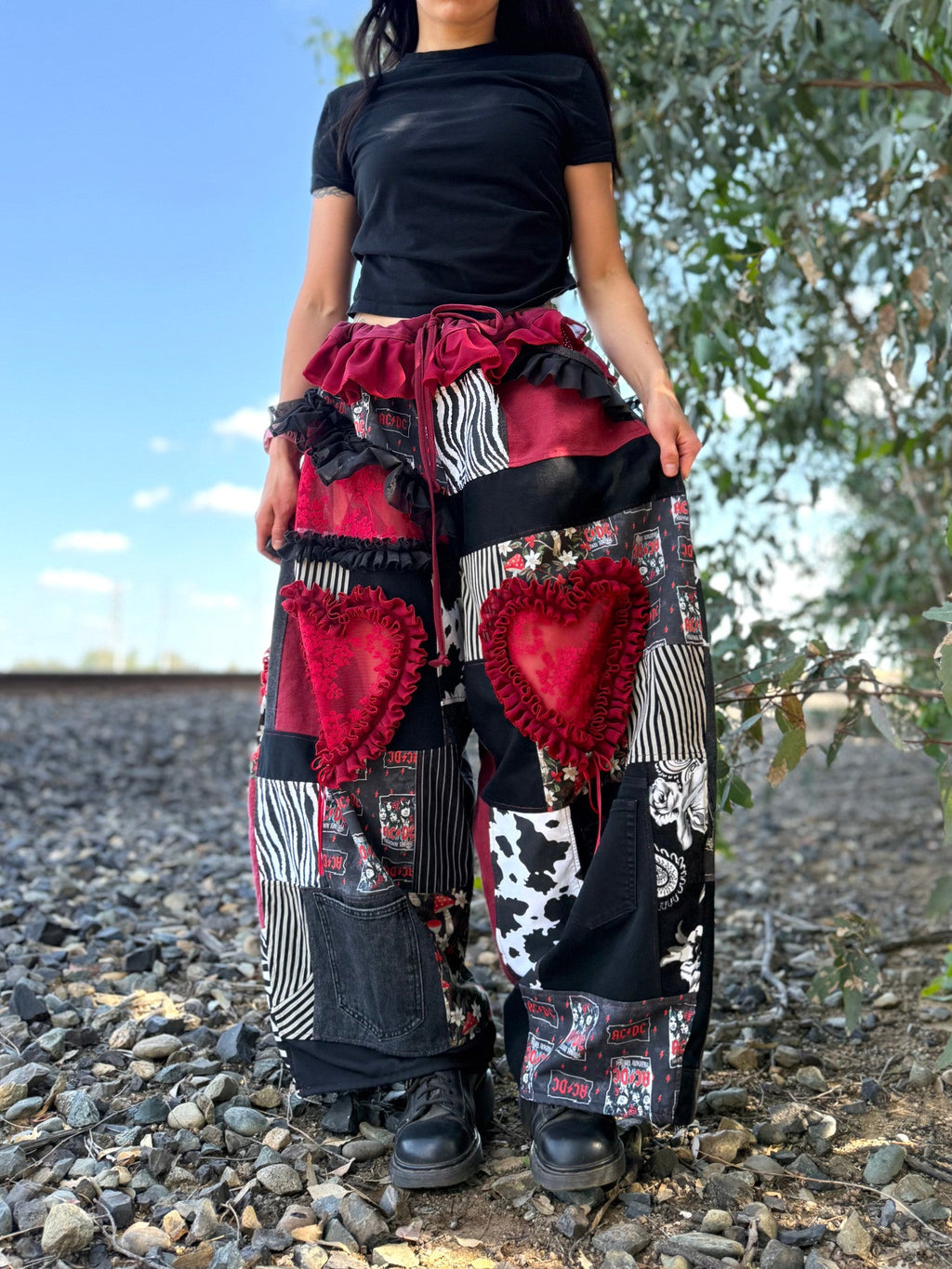 Upcycled Adjustable-Waist Pants
