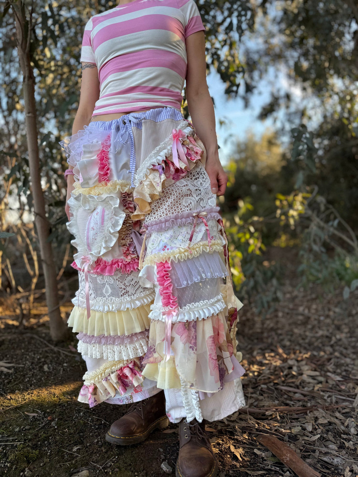 Upcycled Adjustable-Waist Pants