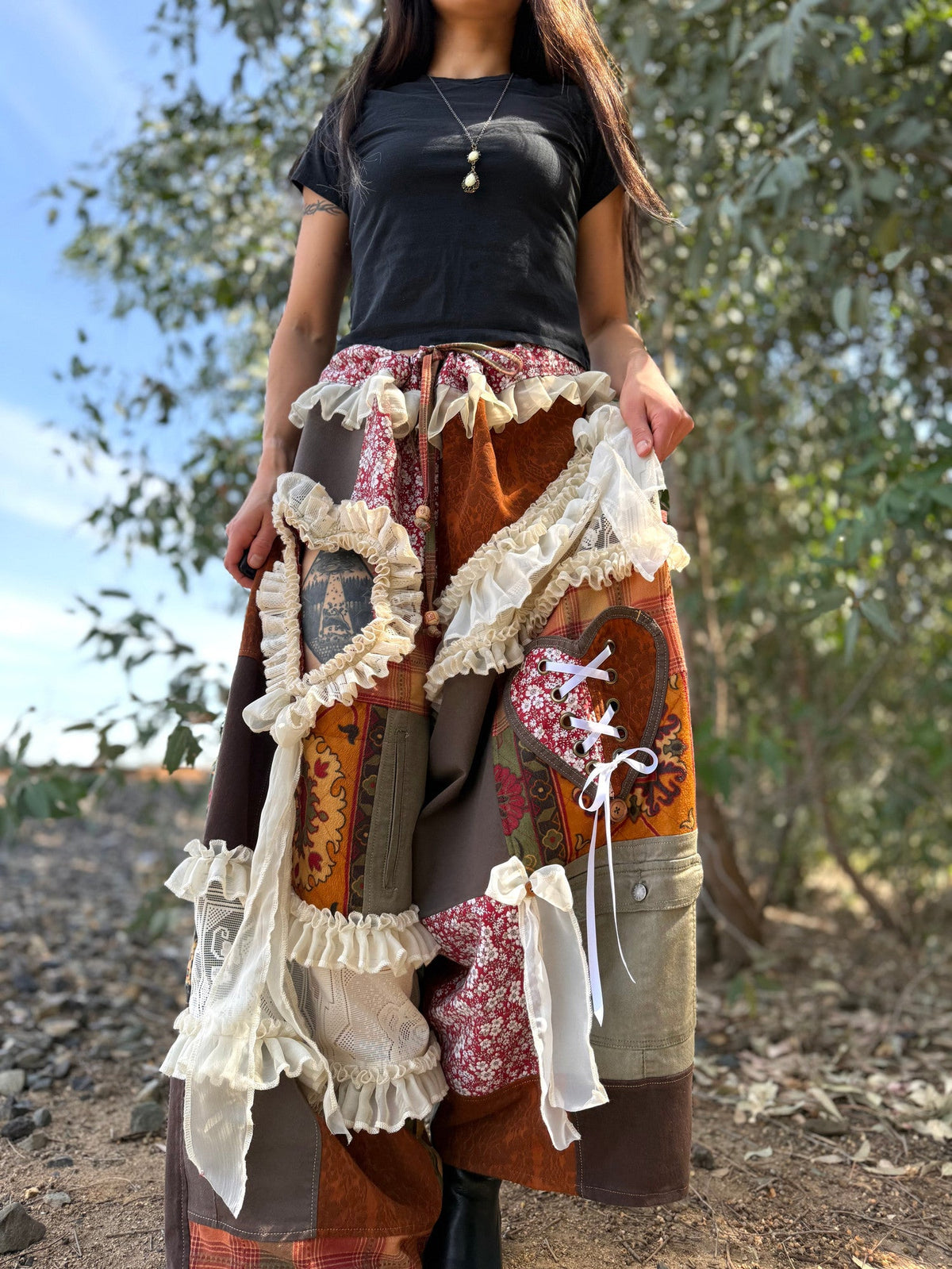 Upcycled Adjustable-Waist Pants