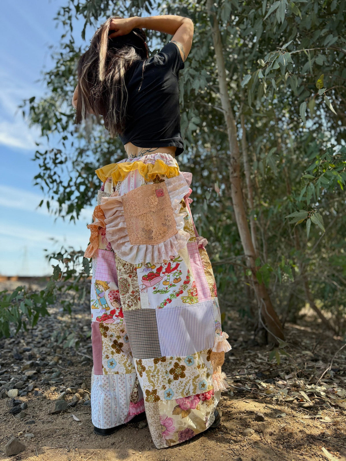 Upcycled Adjustable-Waist Pants
