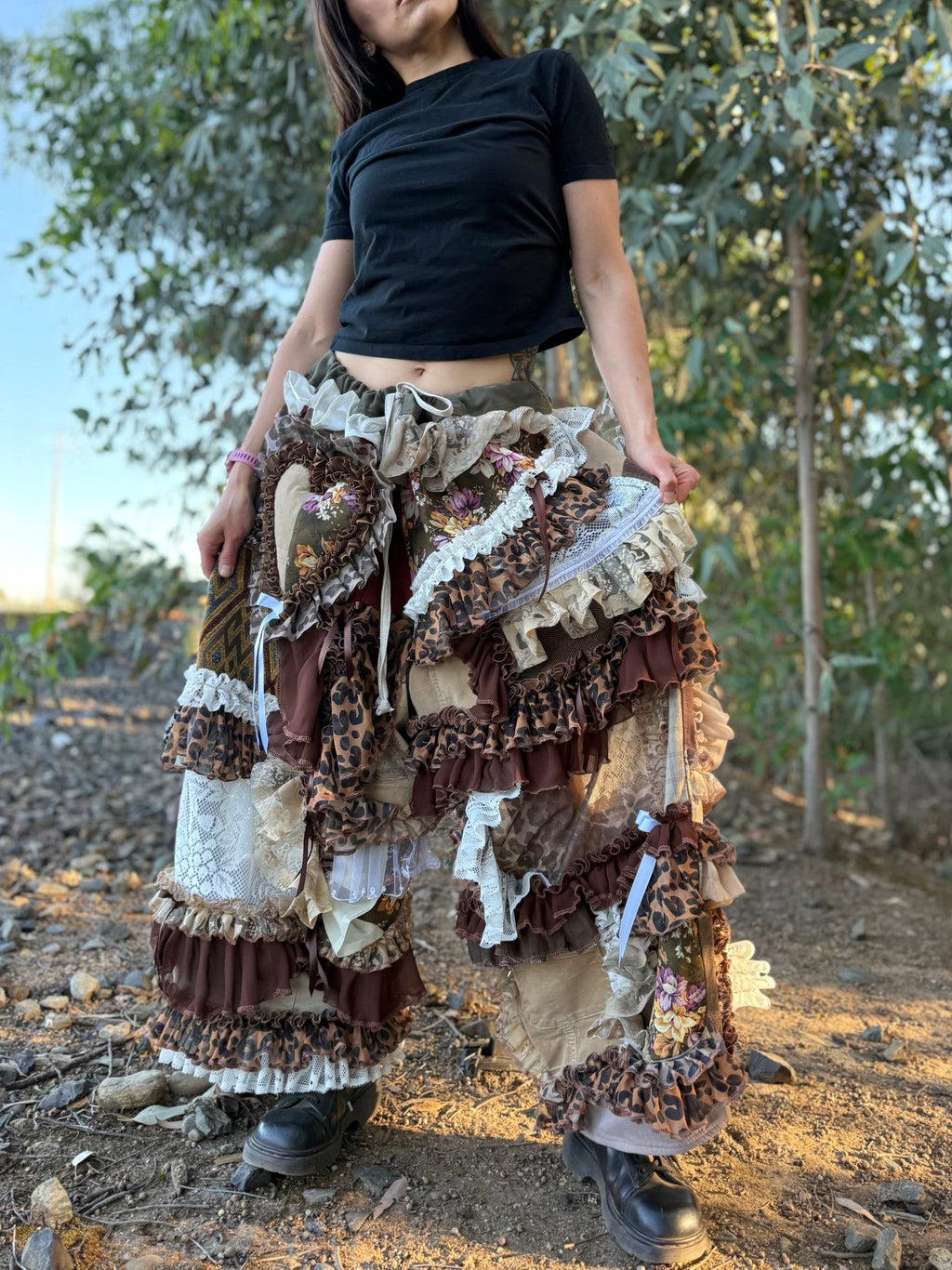 Upcycled Adjustable-Waist Pants