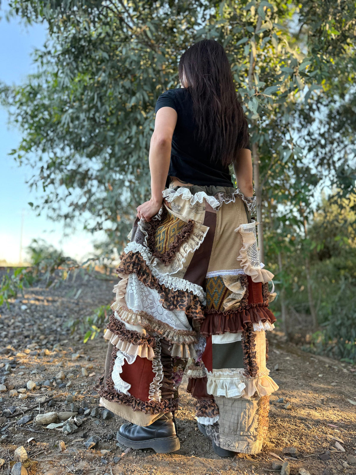 Upcycled Adjustable-Waist Pants