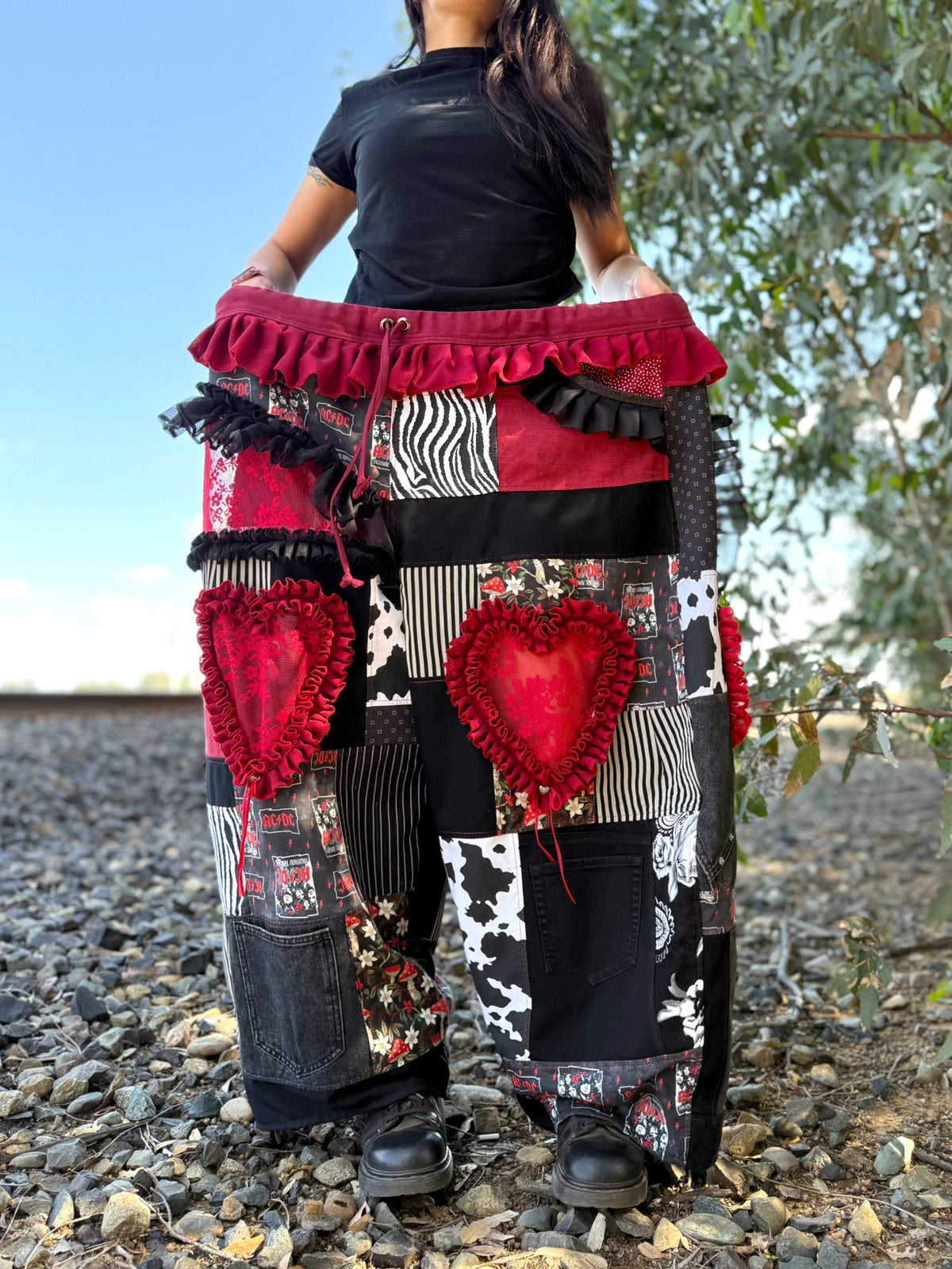 Upcycled Adjustable-Waist Pants