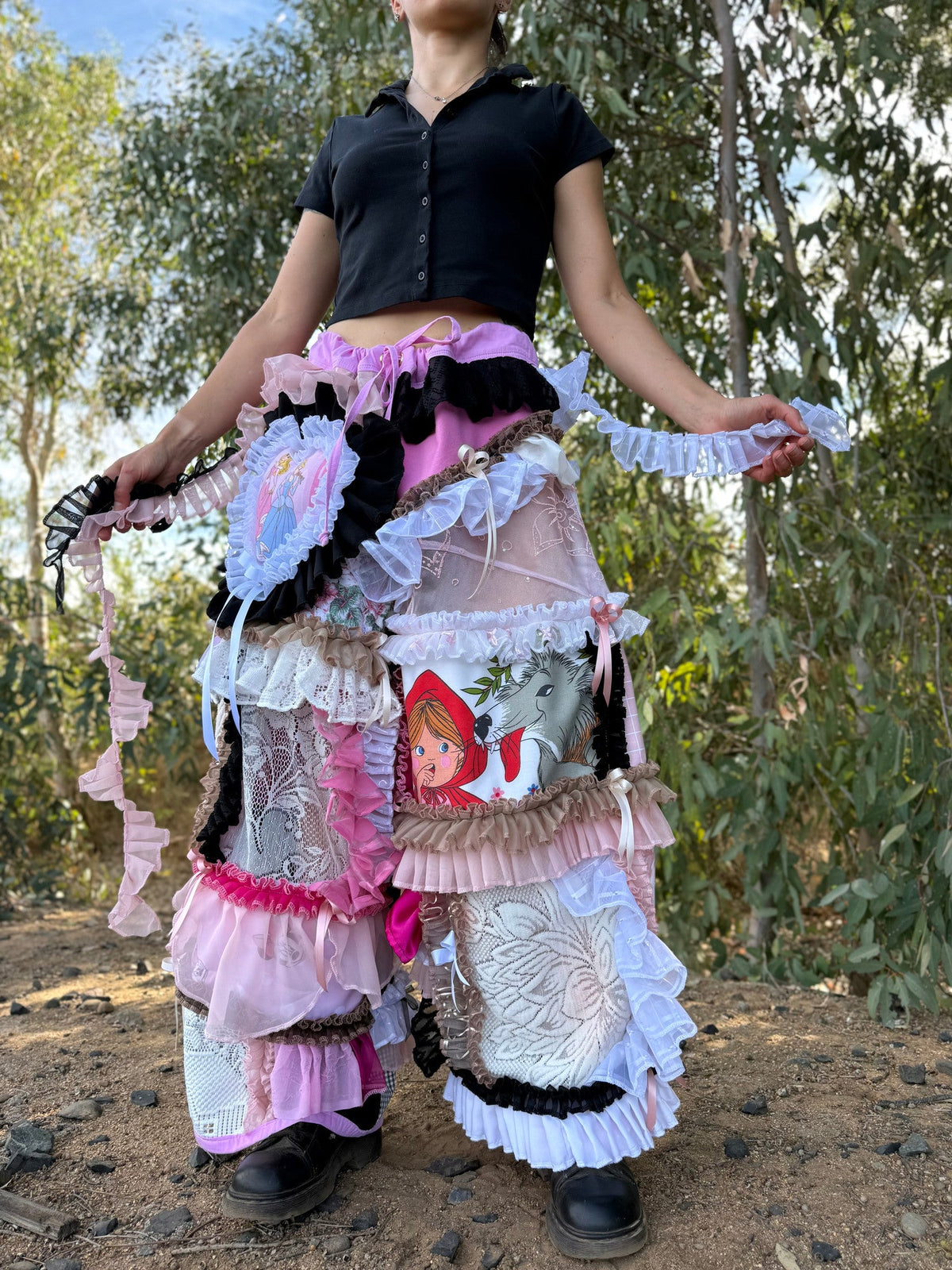 Upcycled Adjustable-Waist Pants