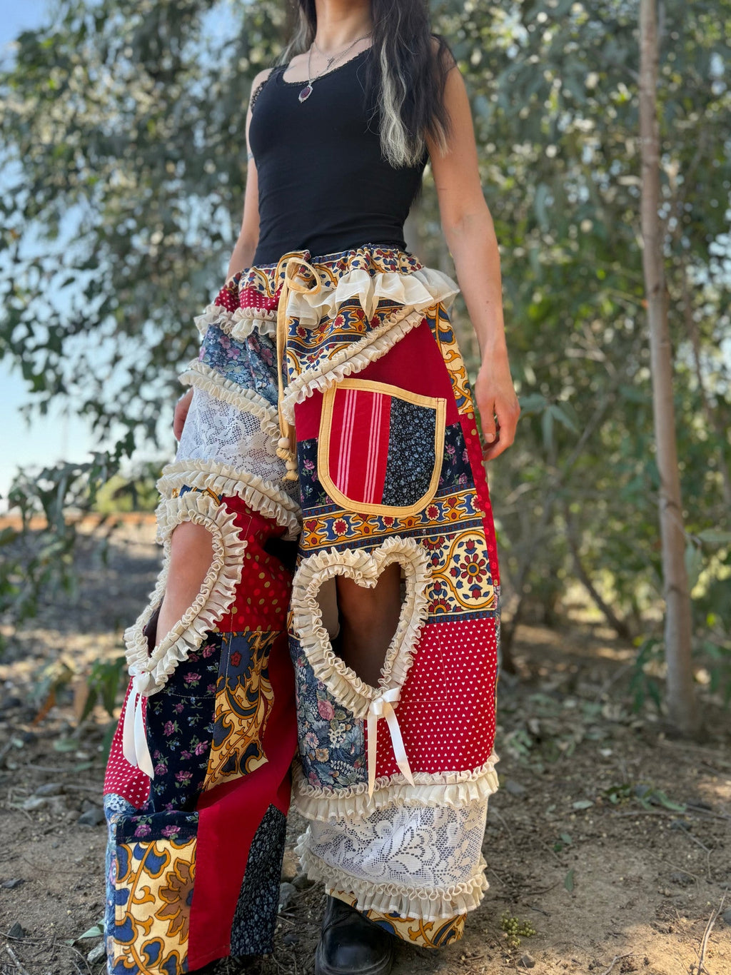 Upcycled Adjustable-Waist Pants