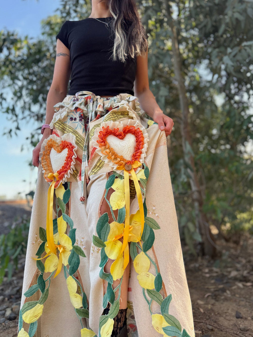Upcycled Adjustable-Waist Pants