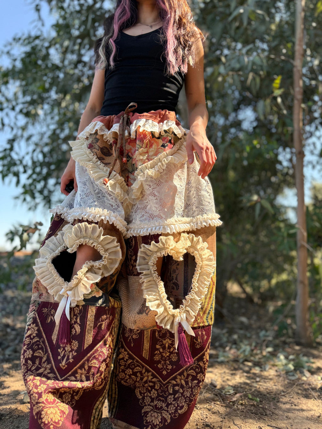 Upcycled Adjustable-Waist Pants
