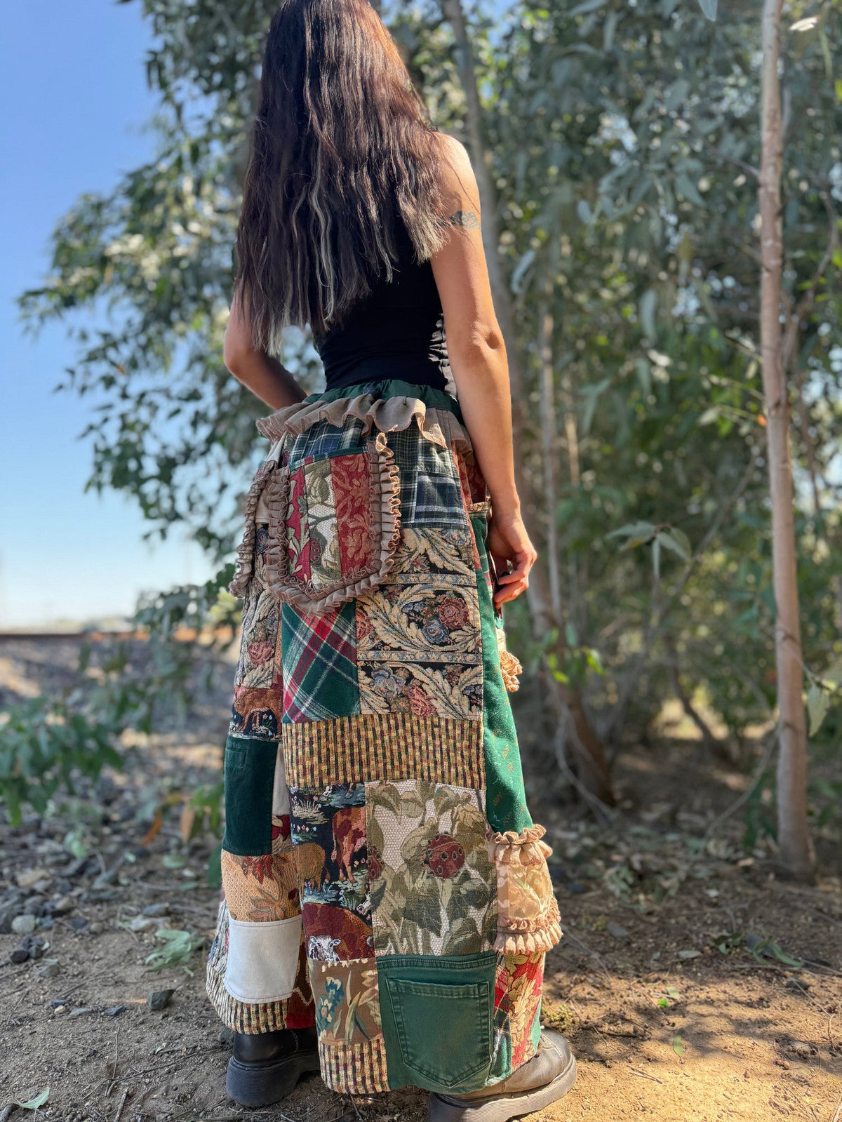 Upcycled Adjustable-Waist Pants