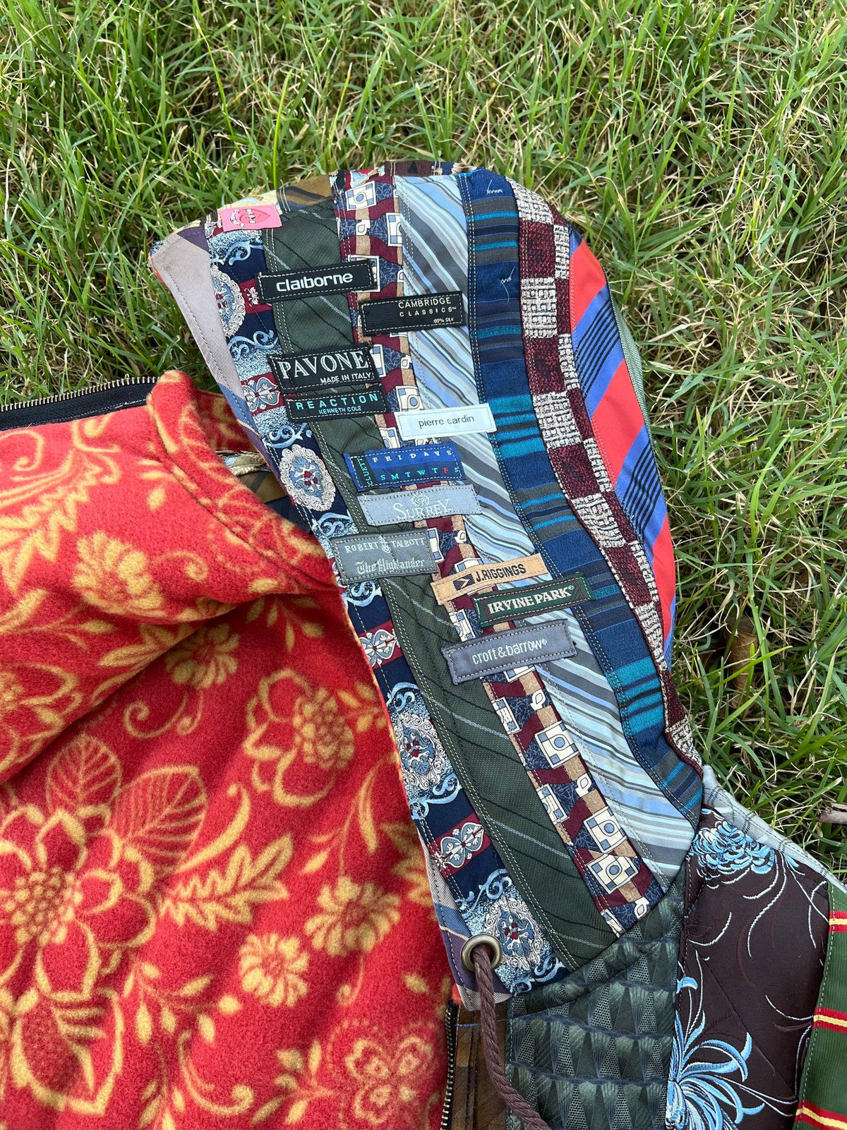 Upcycled Necktie Jacket