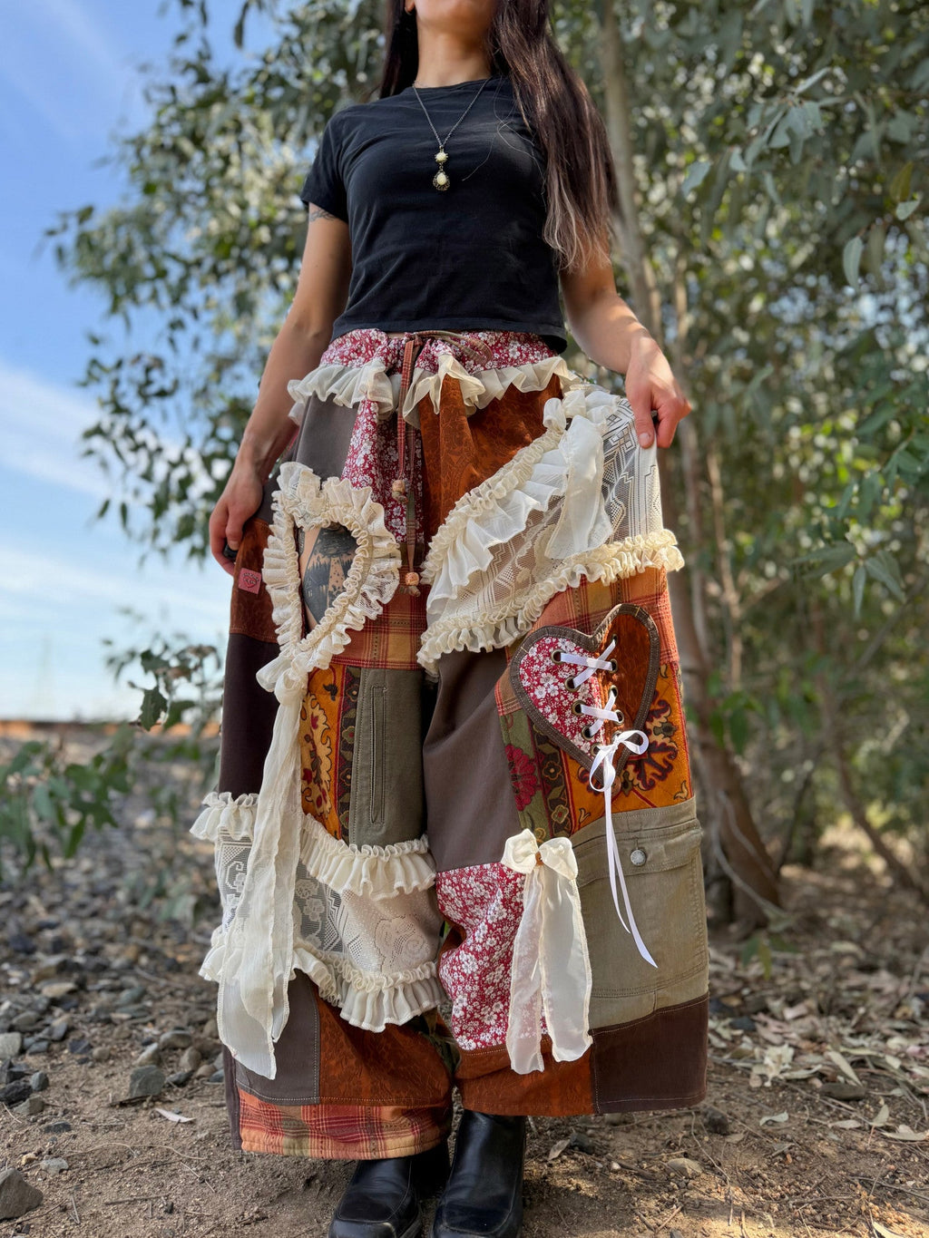 Upcycled Adjustable-Waist Pants